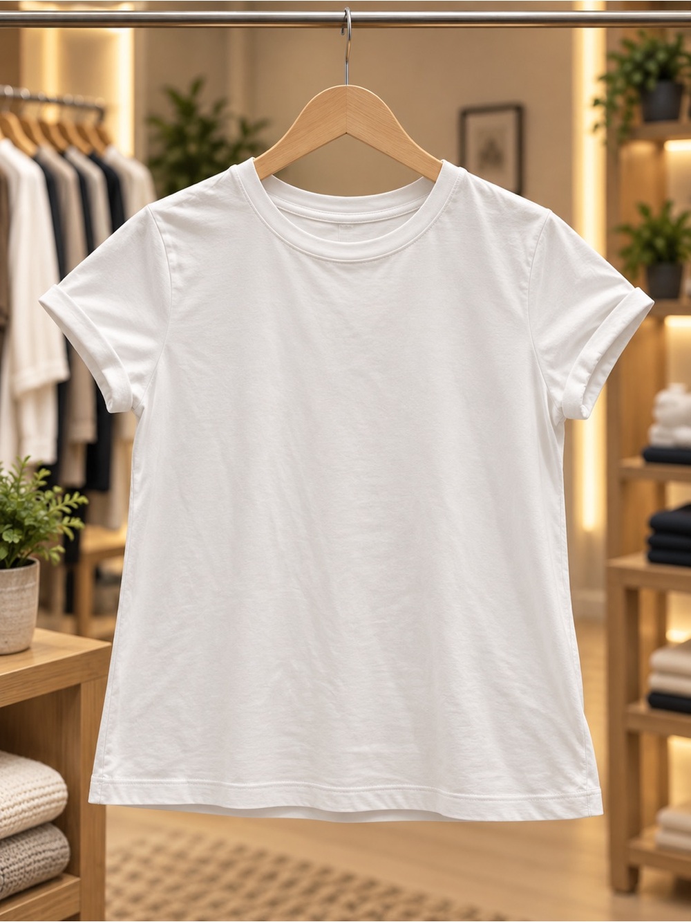LOFT White Short Sleeve Crewneck Tee